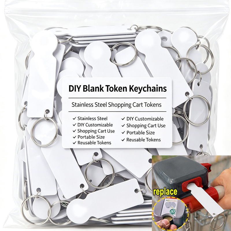 1-20pcs Blanks Metal Trolley T - Token Coin Mechanism review and price