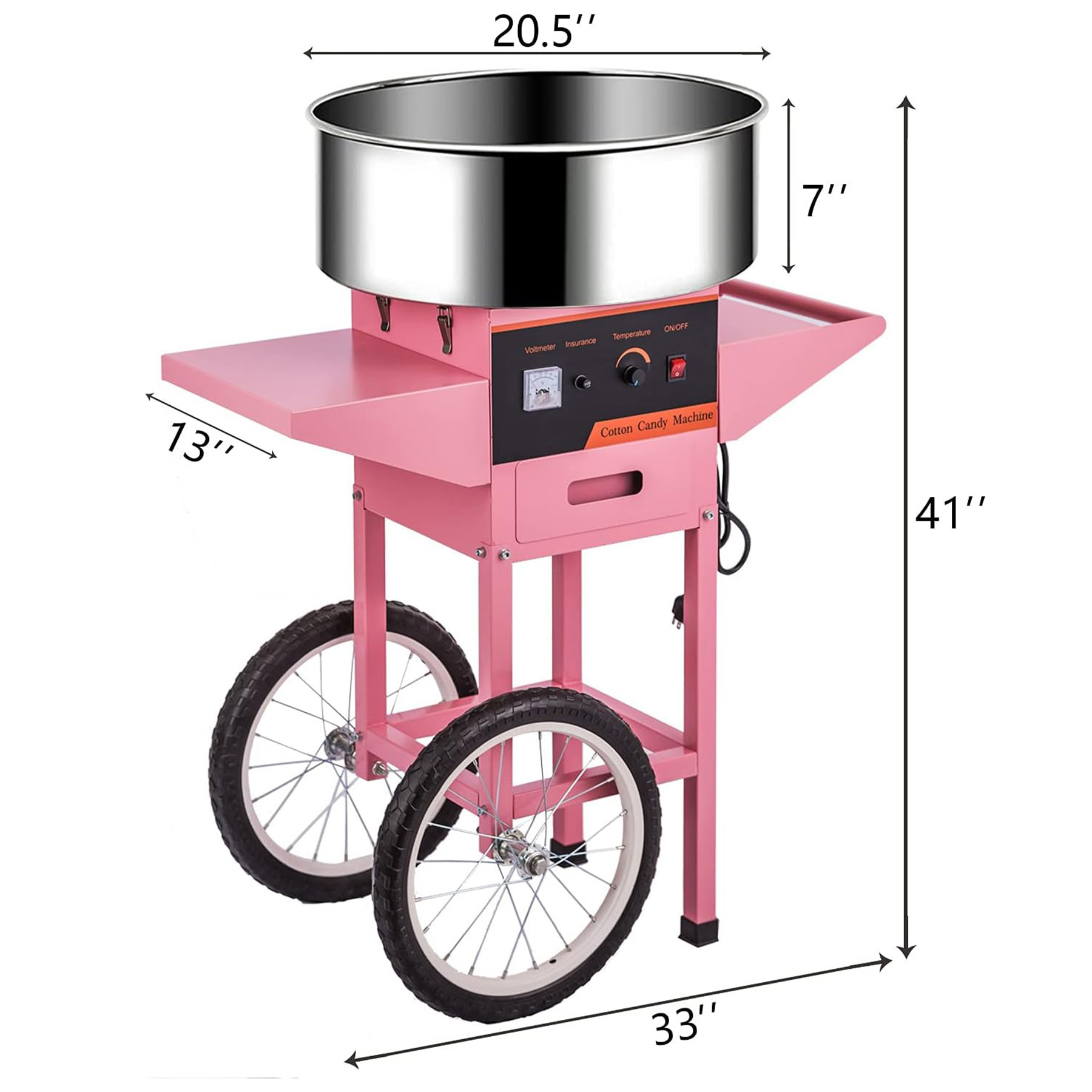 Commercial Pink Cotton Candy M - Candy Floss Machine review and price
