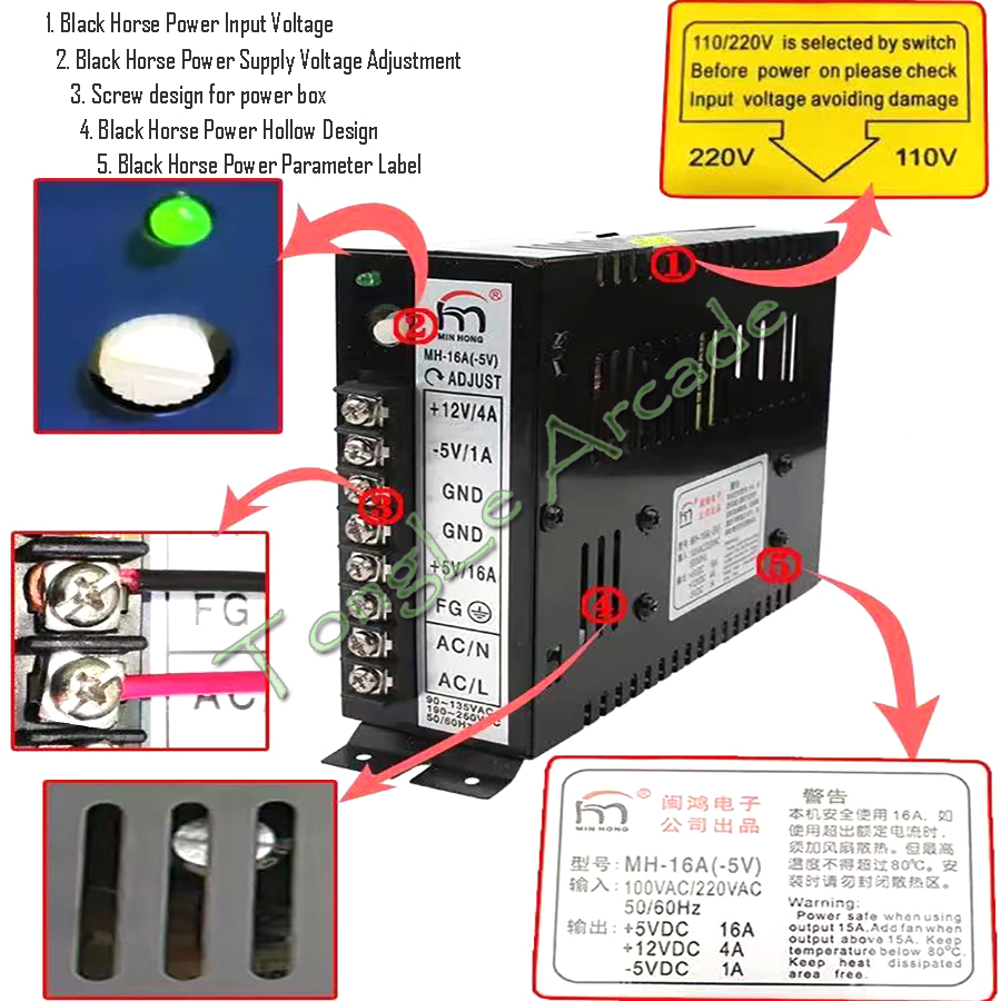 Arcade Jamma Parts MH-16A(-5V) - Coin Pusher Machine review and price